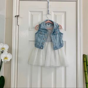 Old Navy Sleeveless Fit & Flare Tutu Dress w/ Vest
